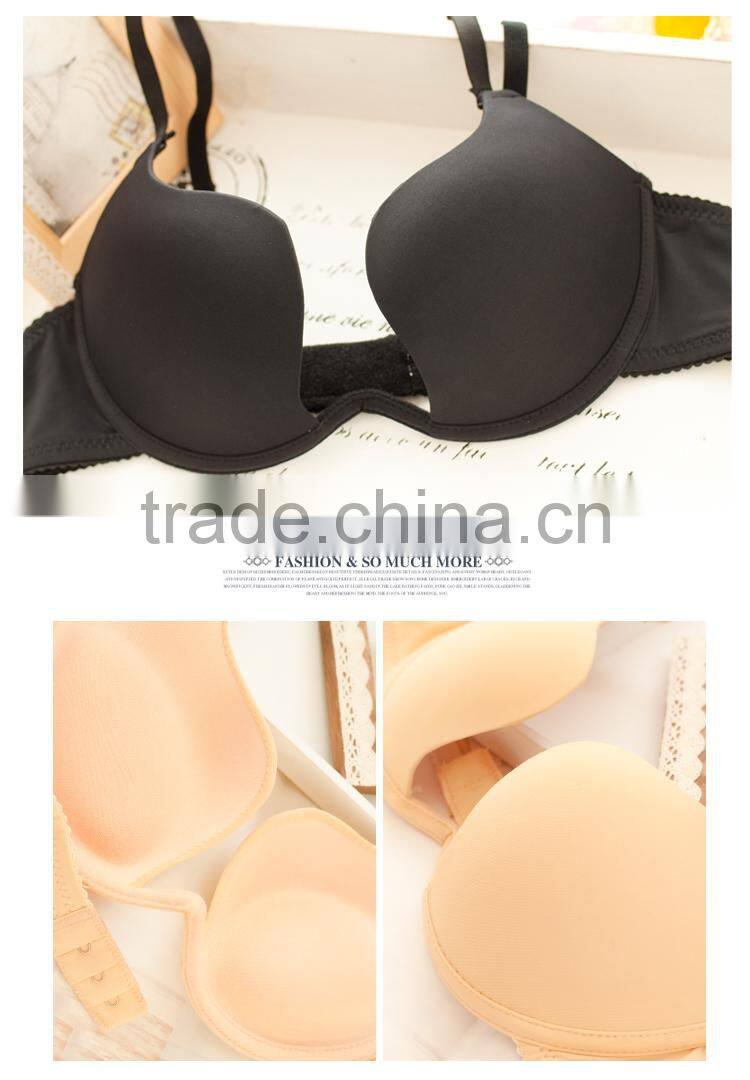 New fashion three quarters cup seamless push up sexy bra panty set in bra & briefs sets