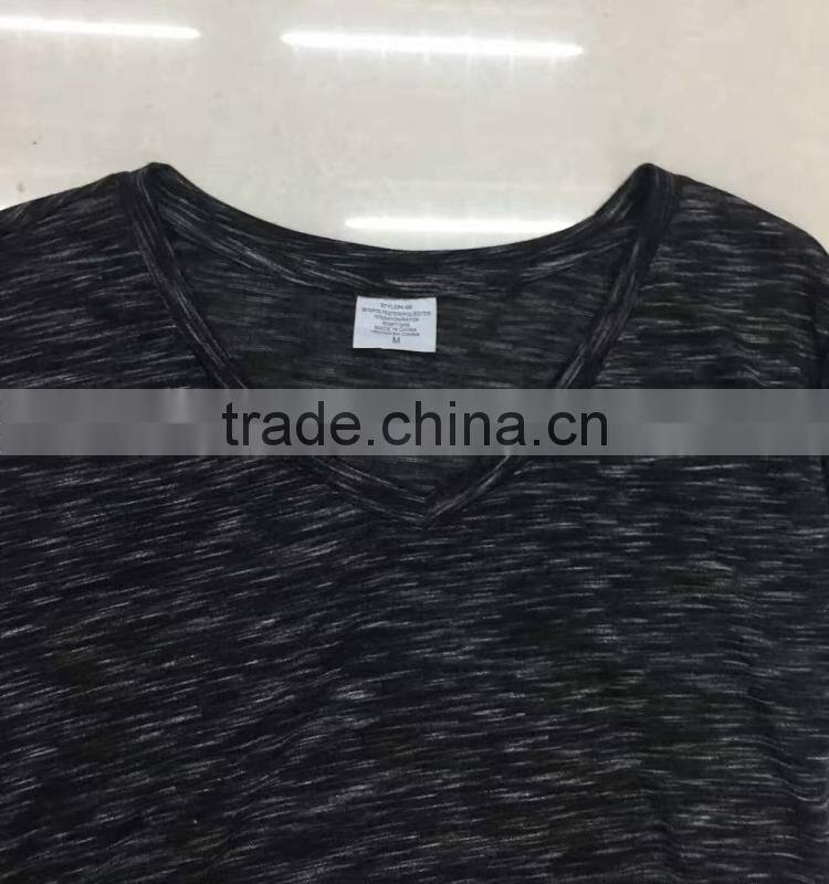 Clearance sale women slub cotton casual t-shirt