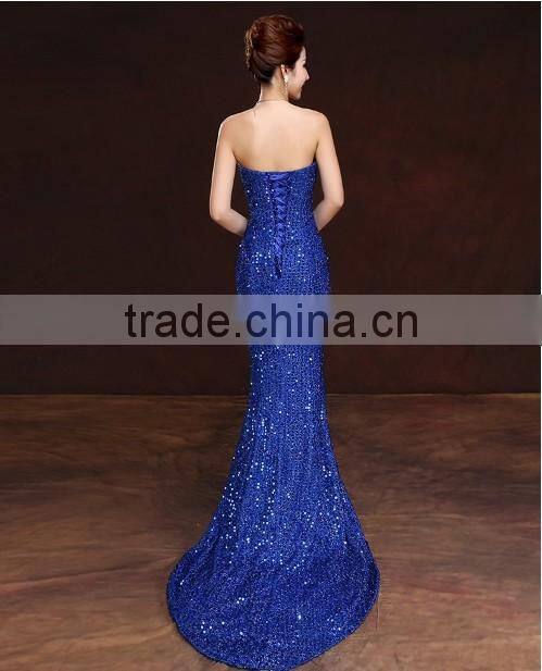 bling sequin long evening sleeveless fashion dinner dress