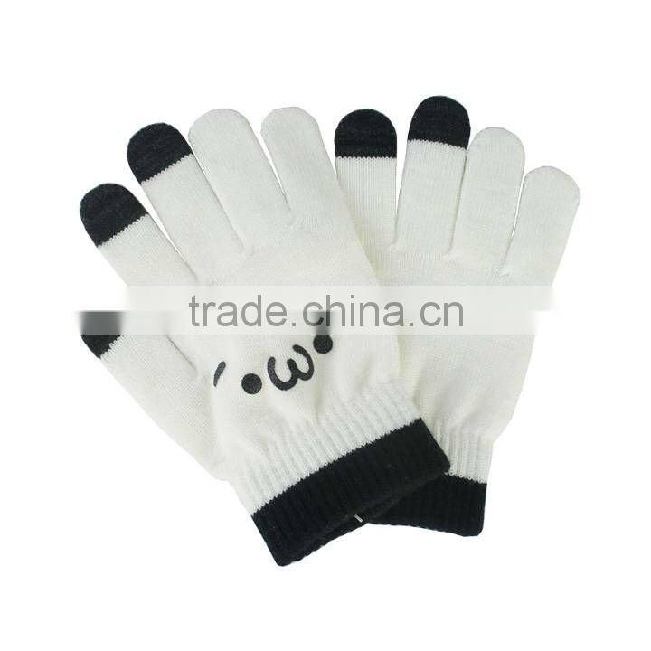 fashion printed touch screen gloves phone gloves touch panel gloves