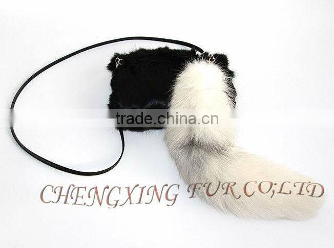 CX-R-45 Wholesale Fox Fur Hanging Decoration Key Chain