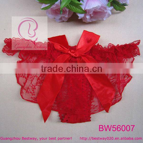 Sexy valentine red transparent v string g string