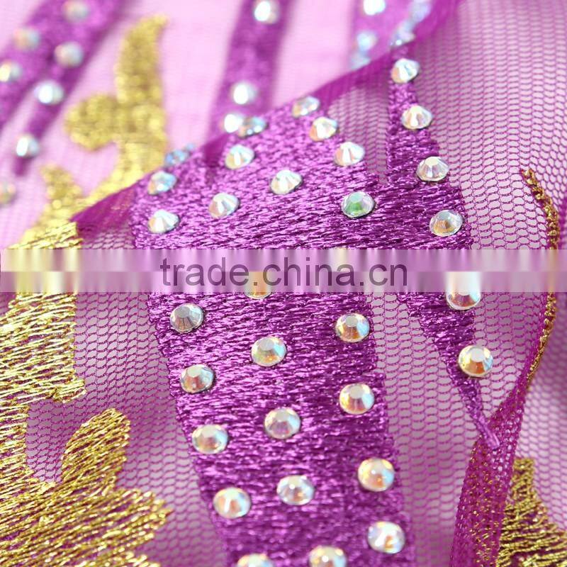 Bestwaytex 2016 New Design Peach French Net Lace Fabric FL1159-5