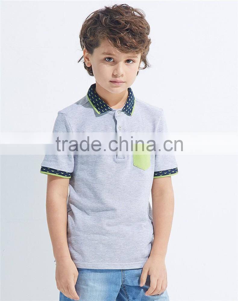 Hot sale OEM service 100% cotton good quality short sleeve polo t shirts for boy kids