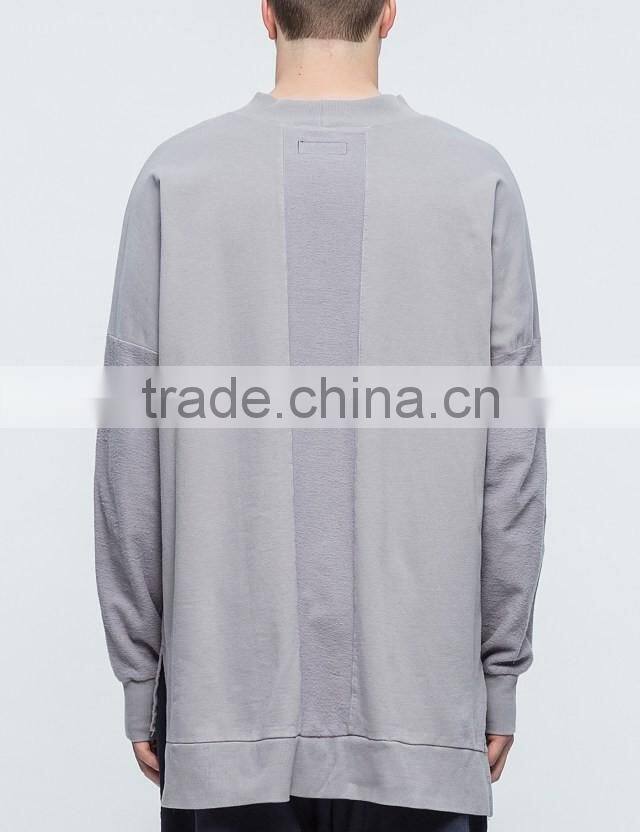 2017 new arrival unisex longline hero sweatshirt crewneck