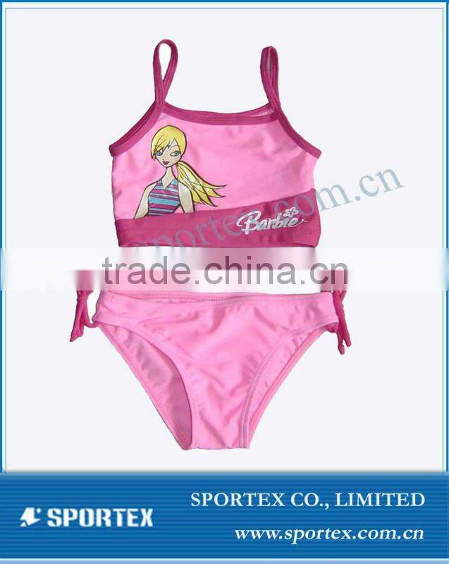 205 fashionable girl's printed swimwear set,children's swimsuits,bikini
