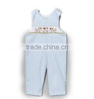 Light Blue Gingham Puppy John Johns