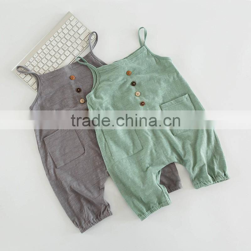 S16953A fashion casual kids boys suspender trousers