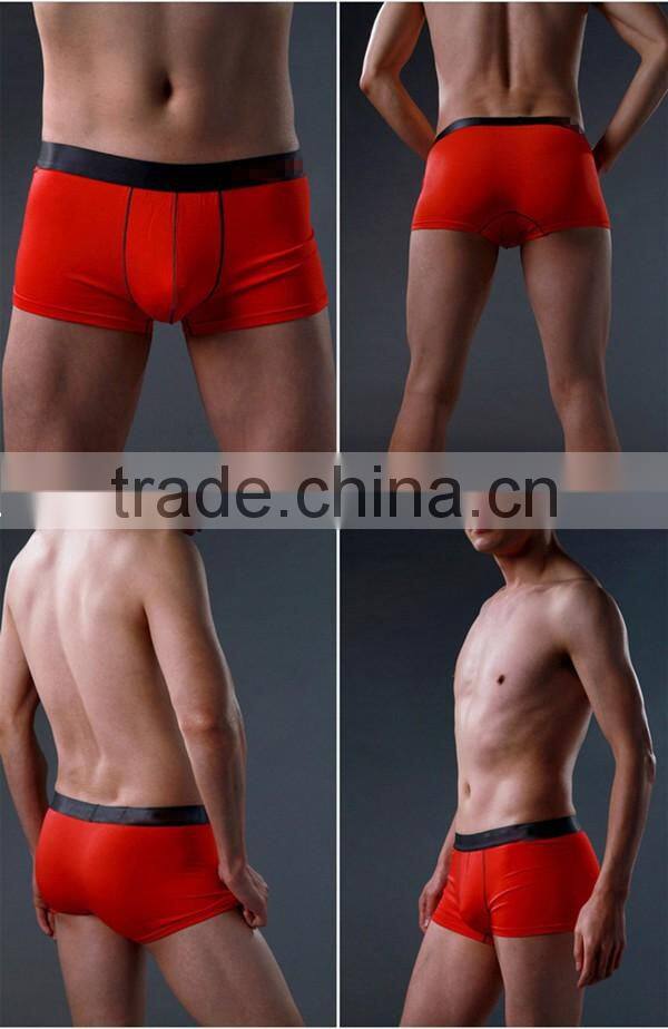 Hot Sale 93% Cotton and 3% Spandex 4 Colors For Choice Men's Cotton Boxer Shorts Underwear