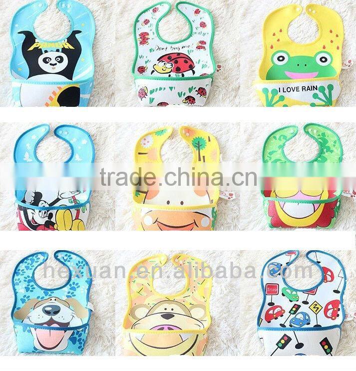 PVC baby bibs Baby rice bib waterproof plastic bib