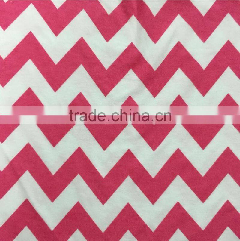 QL-355 short sleeve pink chevron cute baby dresses 2016