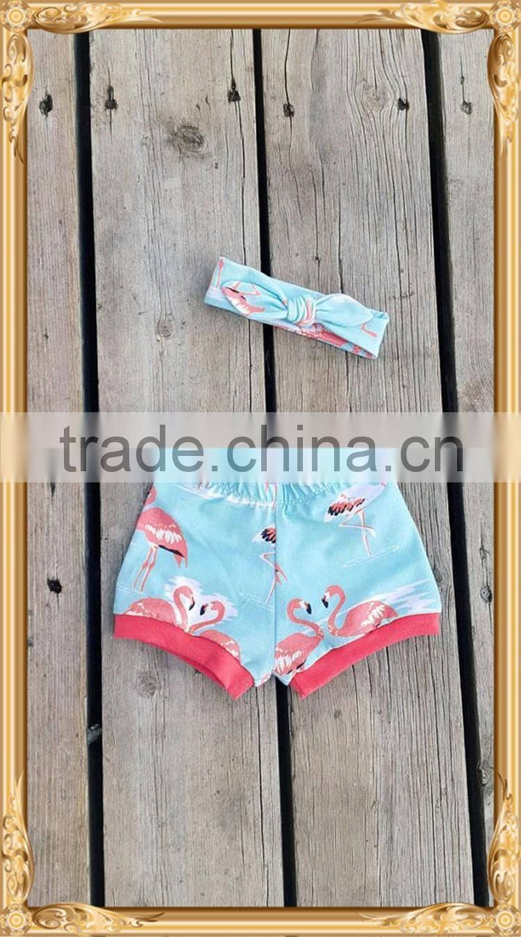Flamingo designs baby shorts childrens boutique clothing flamingo shorts persnickety remake flamingo ruffle shorts