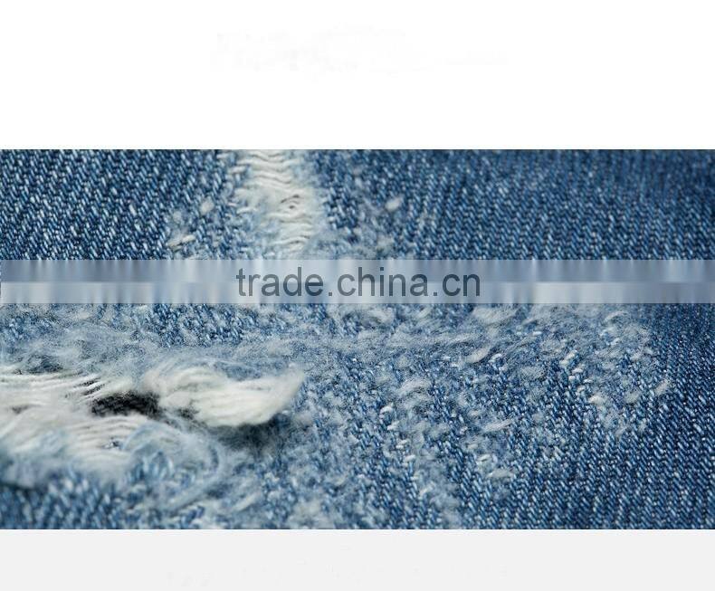 Women's spring slim fit distressed denim jeans short suspender bib overalls