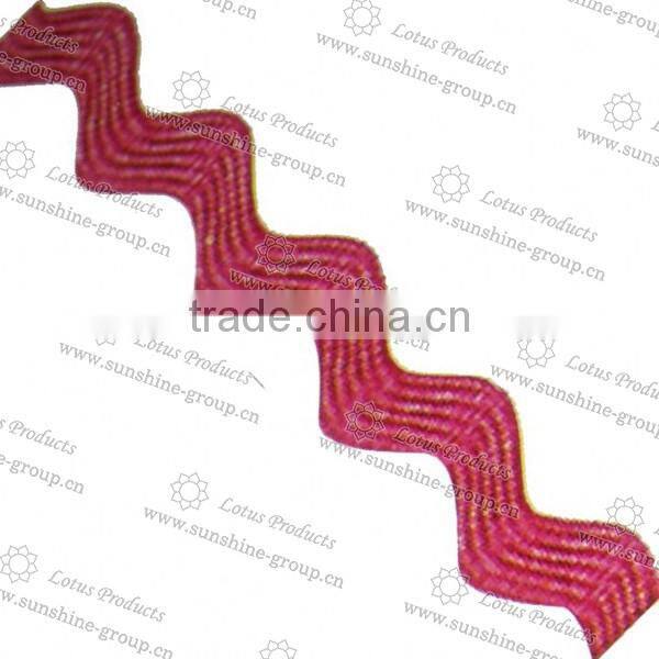 2017 Metallic Yarn Zig Zag Lace Trimming 005