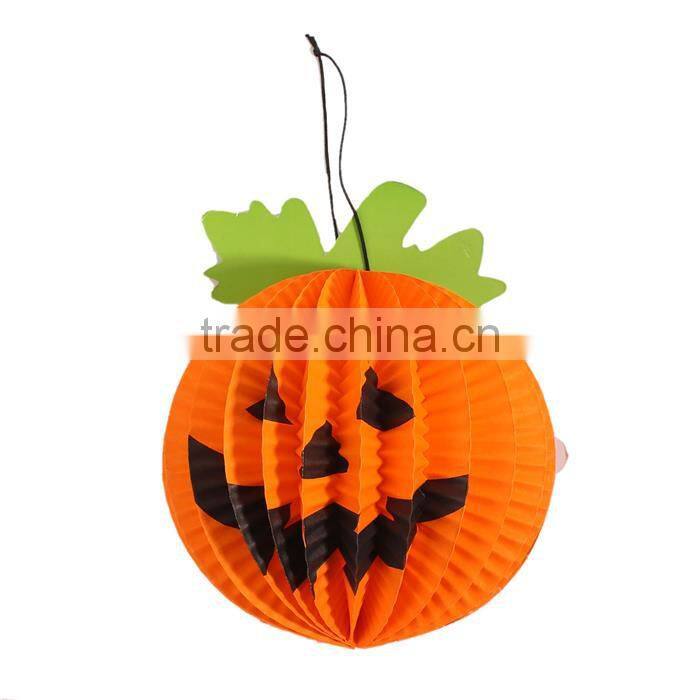Paper Halloween Party Decorations Orange Pumpkin