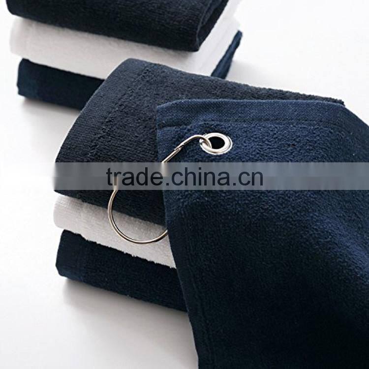 cheap mini golf towel with metal clip wholesale