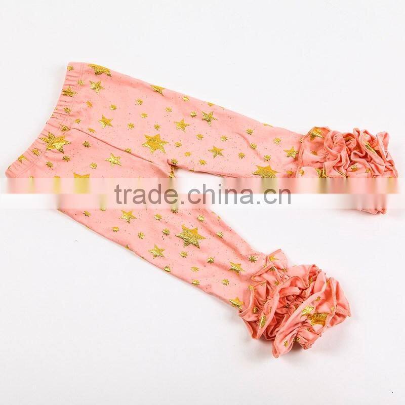 2017 new design most popular wholesale icing pants kids fashion pants design