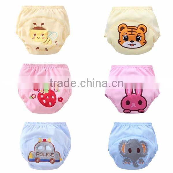 orange tiger style 3 layers waterproof high quality baby cloth diaper