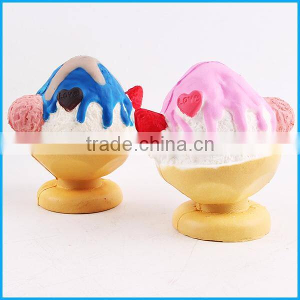High quality PU soft squishy toys slow rising squishy ice cream