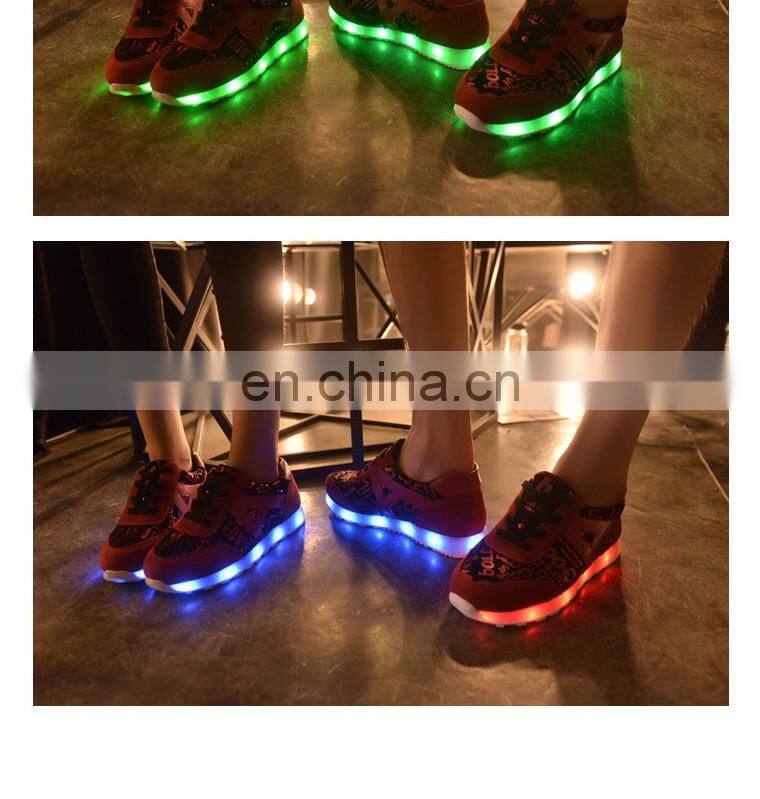 Wholesale Hot New Fashion Rechargeable OEM PU leather light shoes sneakers LED Shoes men women footwear