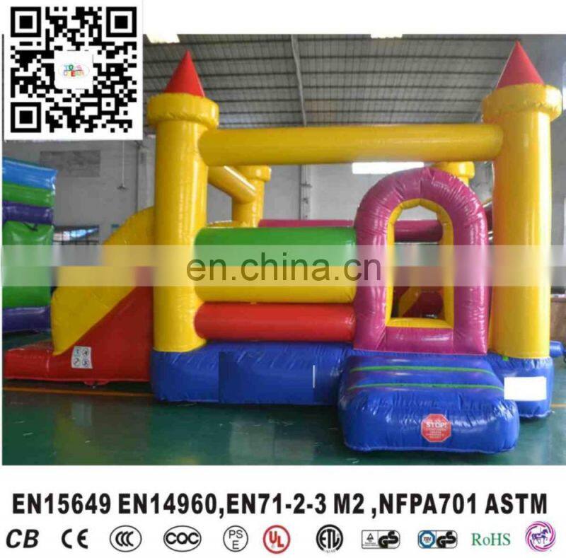 Colourful giant inflatable slide for children and adults