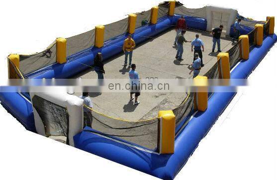 2013 new design inflatable soccer field/ soap inflatable football field