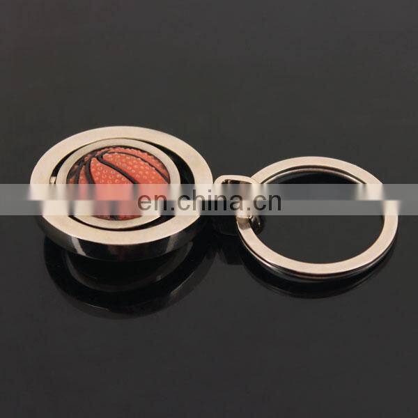 Creative Rotating Basketball Keychain