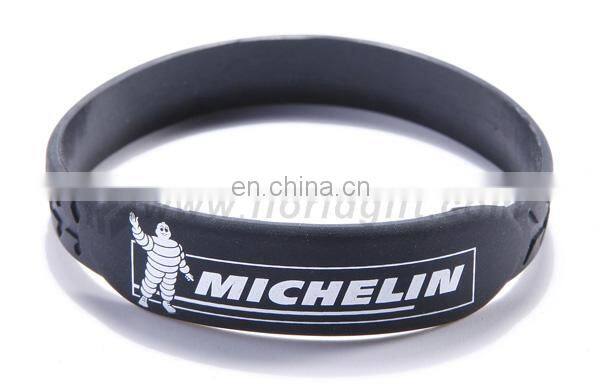 Company Anniversary gifts Fashion custom logo/color Silicone Bracelet