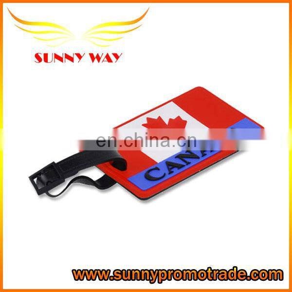 Wholesale Monkey Paul pattern fashion travel silicon luggage tag /PVC baggage label