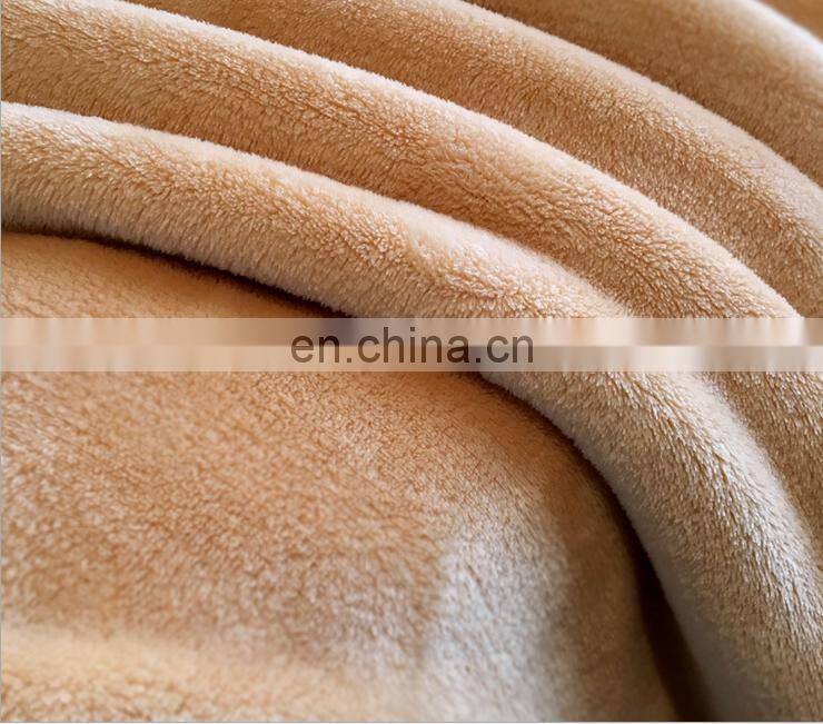 Warm super soft ceramic fiber arab cold electric heating double bed emergency nepal blanket fabric