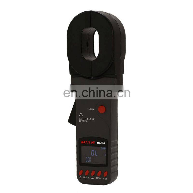Clamp Grounding Resistance Meter Tester with Resistance Range 0.01 to 500