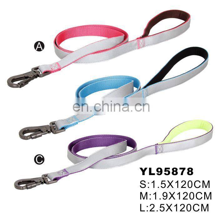 Reflective Dog Leash with Traffic Handle for Large Dogs