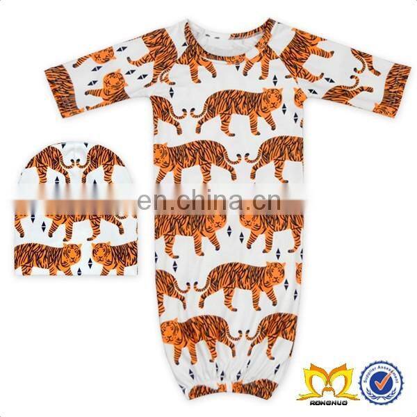 Toddler Adorable Many Colors Printed Wholesale Newborn Sleeping Bag Clothes Stylish Baby Girls Sleeping Gown