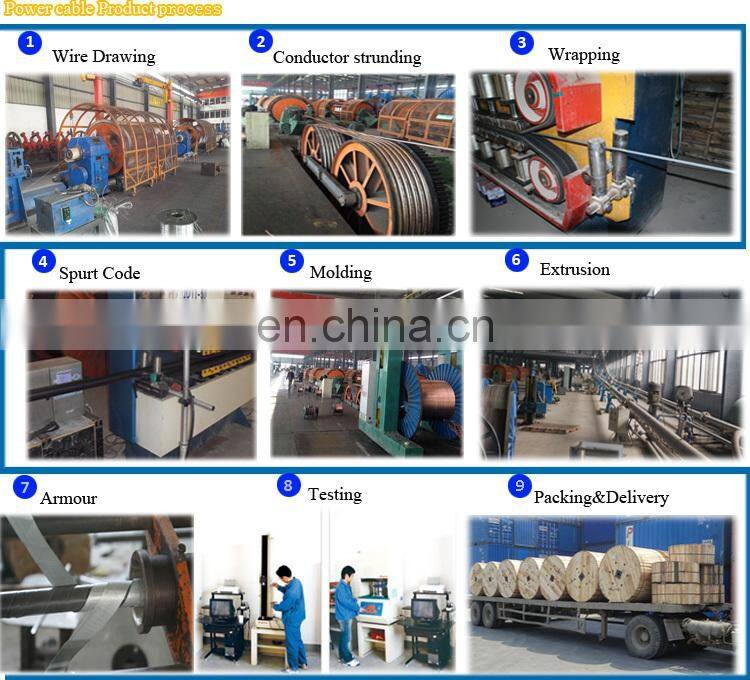 0.6/1KV cu/xlpe/swa/pvc 4x630mm2 steel wire armoured cable