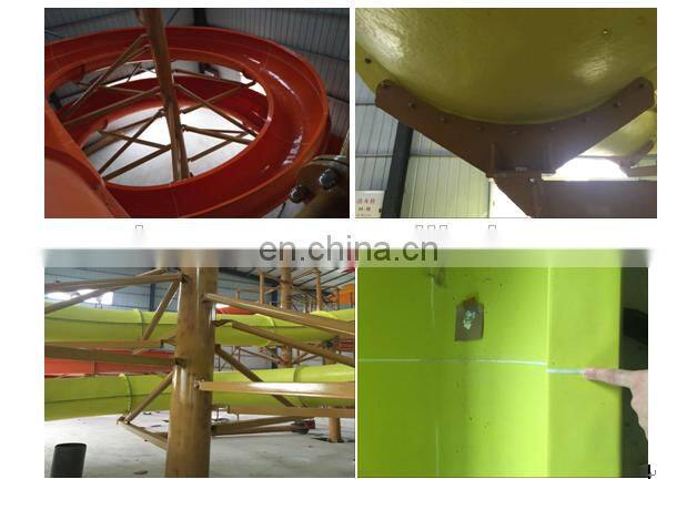 Big water slide Custom Mul-lanes Body Slide fiberglass for water park