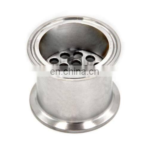 Sanitary Tri clamp spool with Filter Plate filtering stack under dewaxing column