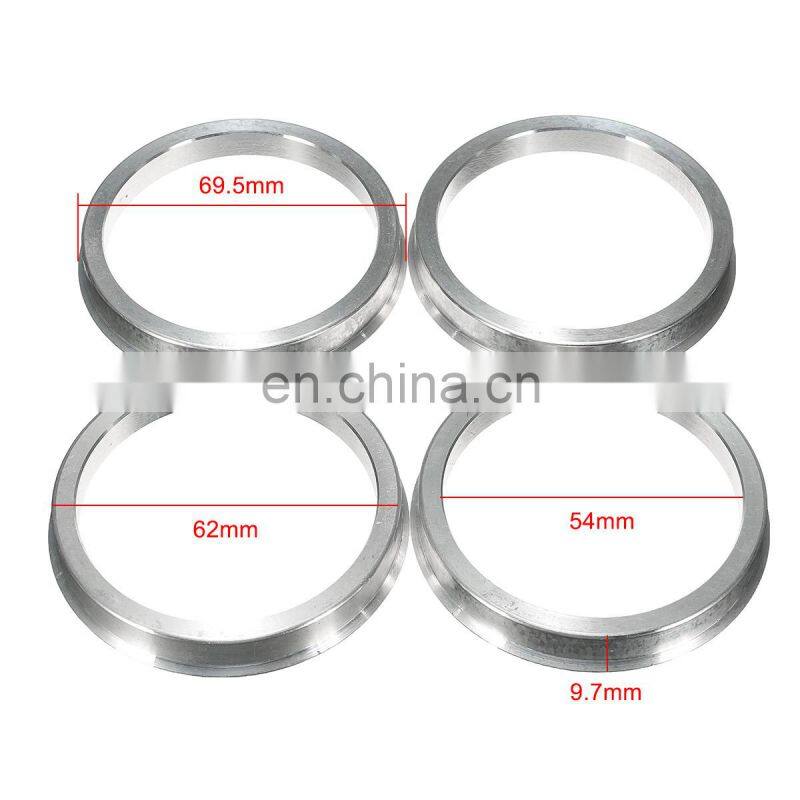 4pcs 66-57mm Aluminium Spigot Reducer Rings For VW SEAT for AUDI for MERCEDES Alloy Wheels