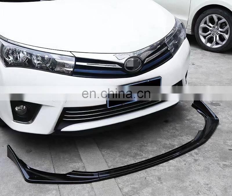 auto parts ABS plastic front lip spoiler head bumper kits for Corolla 2014-2018
