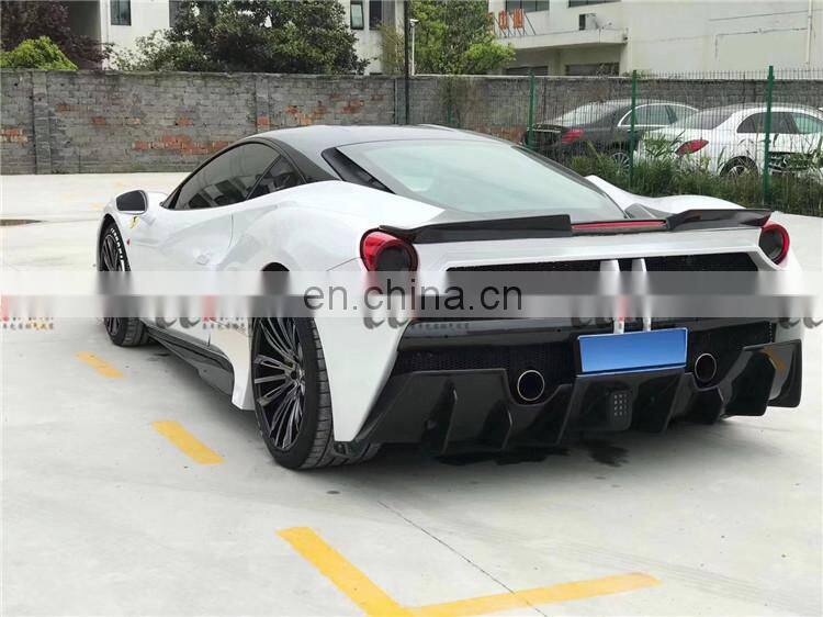 Body kit for Ferrari 488 in misha style front bumper rear bumper hood carbon fiber front lip rear lip side skirts fenders