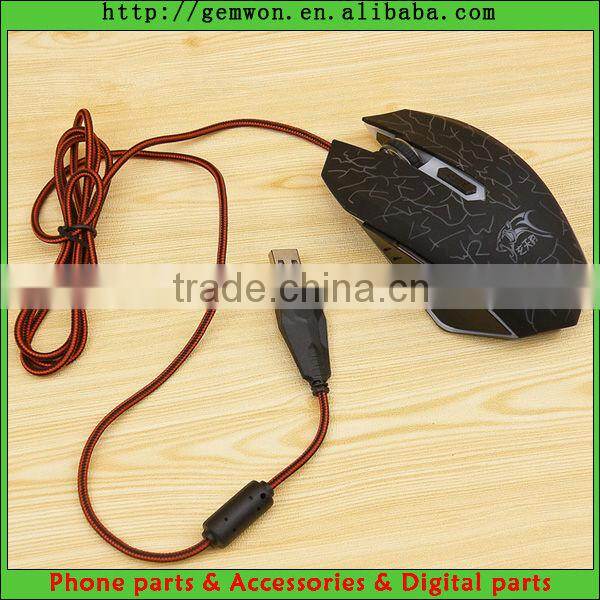 for PC Laptop Optical Wired 6d Changeable dpi Gaming handshoe mouse colorful Laser Design