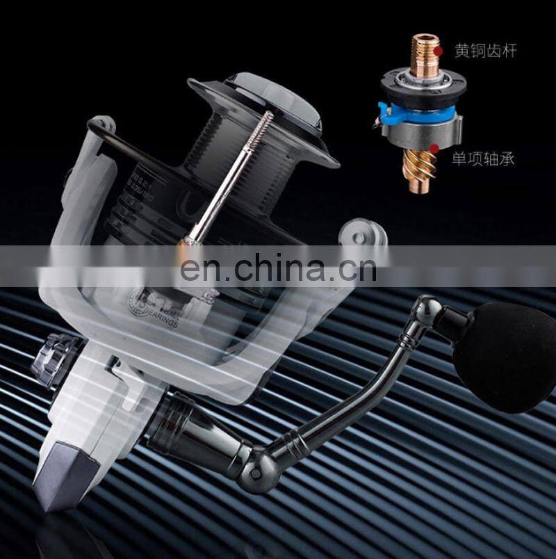 Popular 13+1BB 1000-7000 Series Metal Spinning Fishing Reel Peche White Fish Wheel fishing reel bait runner carp