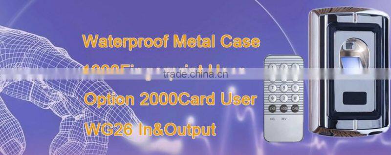 Hot-selling 125Khz Fingerprint ID Card Wiegand26 RFID Stand-alone Reader with Remote Control
