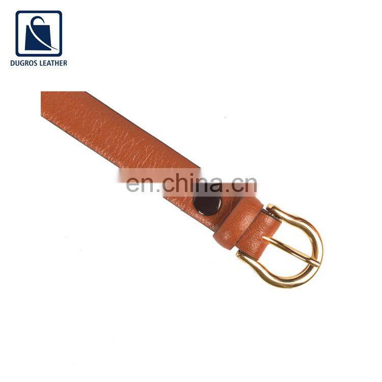 2021 New Arrival Gold Fitting Matching Stitching Unique Design Fashion Style Men Genuine Leather Belt at Low Price