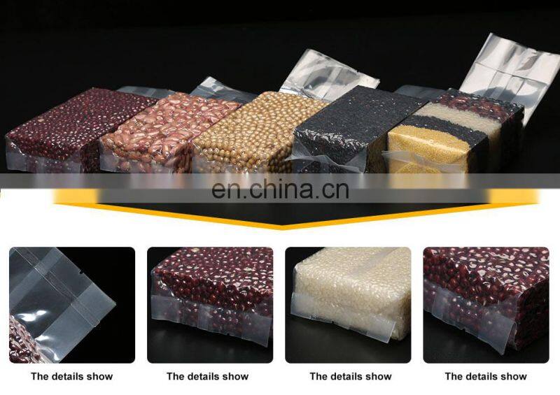 Custom Hot Selling Packaging composite bag for rice Pouches Rice Grain Cereal Packaging Vacuum Transparent Rice Packaging Bag