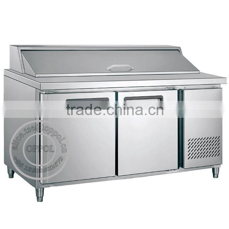 OP-A802 OEM ODM Accepted Stainless Steel Freezer Refrigerated Cabinet