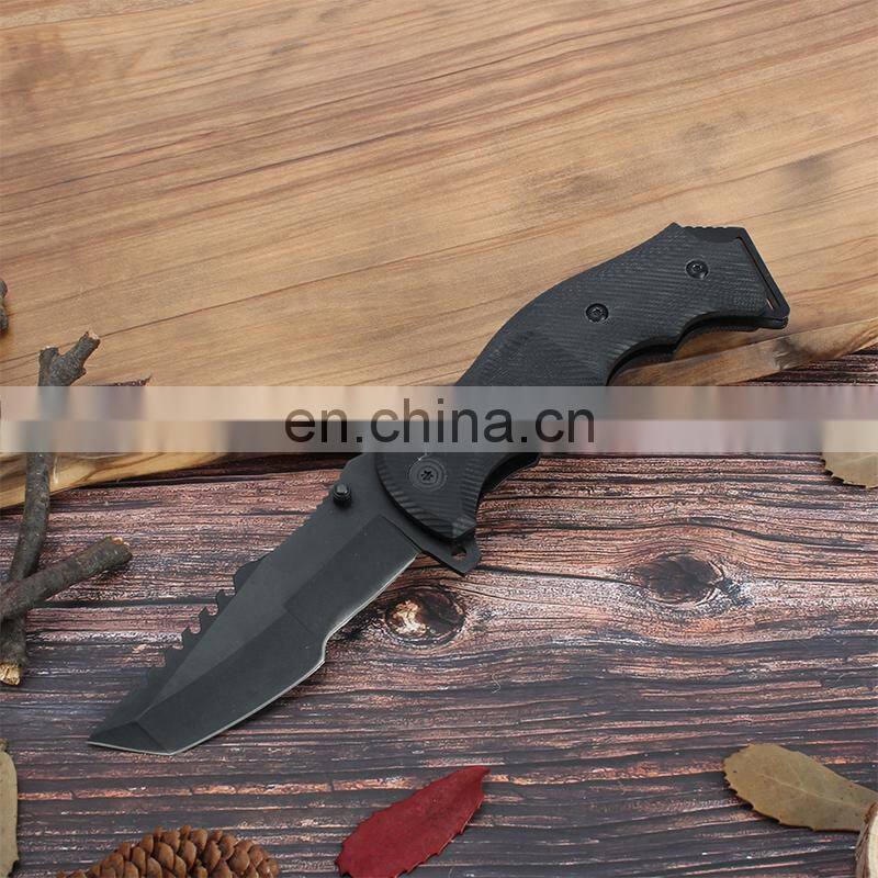 Outdoor Duty Knife Stainless Steel with Non-Slip G10 Handle For Camping Survival Knife