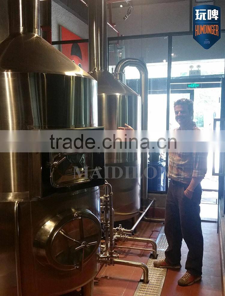 Mini stainless steel jacket 60 degree conical fermentation tank