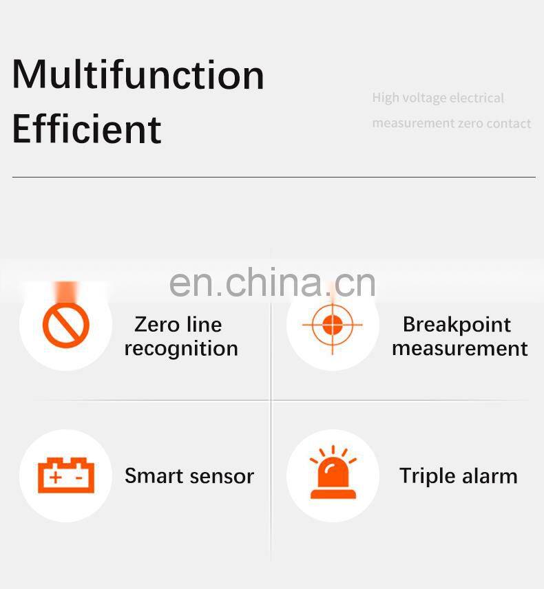 Automatic judgment tester pen voltage detector for zero fire line of household socket