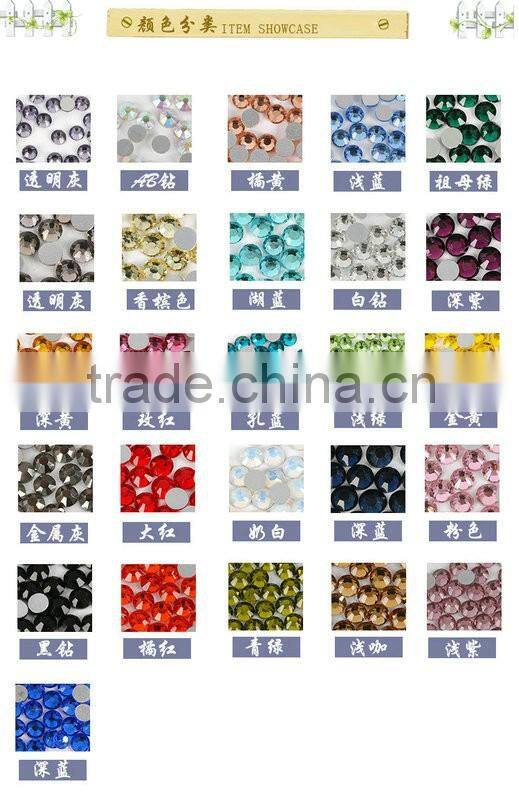 Colored Hot Fix Rhinestone For Clothing,Flatback Loose Iron On Rhinestone Light Blue Jewelry Findings Charms