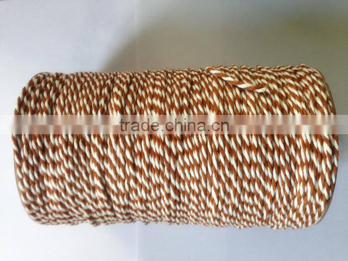 Colorful christmas twisted cord paper rope wholesale